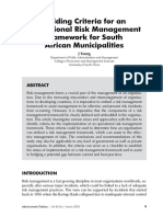 ARTICLE 3 Guiding Criteria For An Operational Risk Management Framework Fo South African Municipalities - J Young 2018