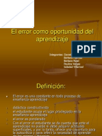 JuevesEl Error Como Ad Del Aprendizaje