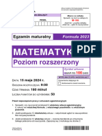 Matura 2024. Egzamin Z Matematyki - Poziom Rozszerzony (ARKUSZ)