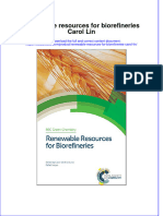 (Download PDF) Renewable Resources For Biorefineries Carol Lin Online Ebook All Chapter PDF