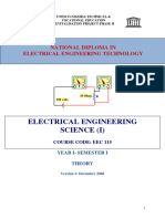 EEC 115 Theory - Electrical Engineering Science 1