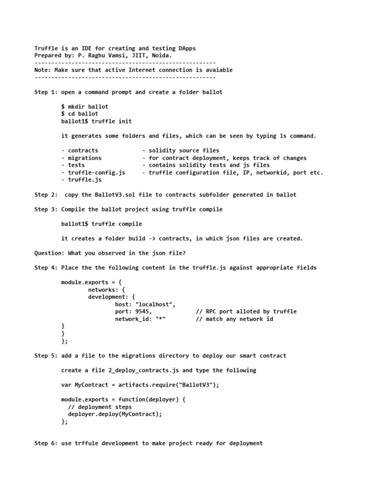 Truffle Notes Pdf Directory Computing Command Line Interface