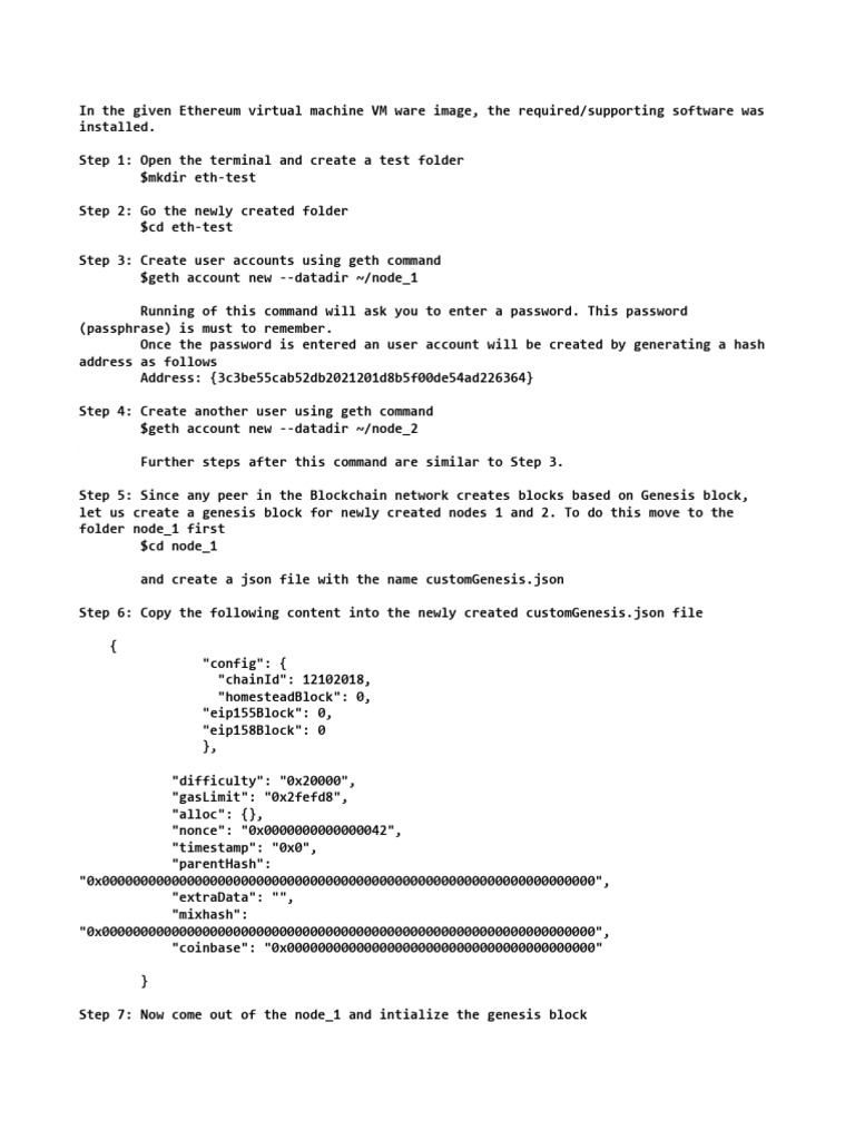 Ethereum Node Setup Guide | PDF | Password | Computing