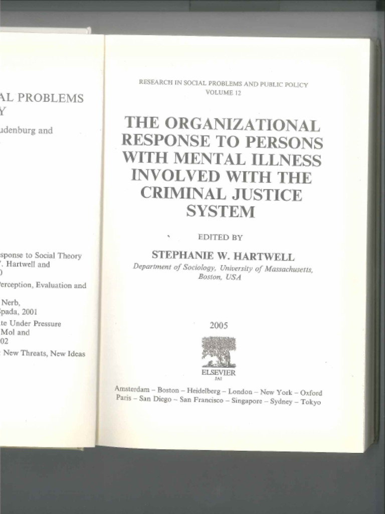 Risk Assessment and Violent Recidivism Research and Social Problems | PDF