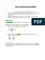 Electric Current & Its Heating Effect