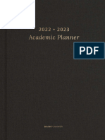 2022-2023 Academic Planner