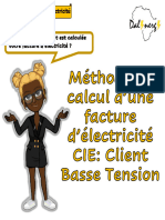 Dalynergy - Calcul Facture CIE Client Basse Tension