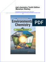 [Download pdf] Environmental Chemistry Tenth Edition Manahan Stanley online ebook all chapter pdf 