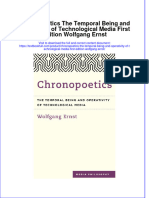 (Download PDF) Chronopoetics The Temporal Being and Operativity of Technological Media First Edition Wolfgang Ernst Online Ebook All Chapter PDF