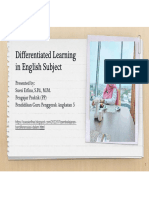 Differentiated Learning in English Subject