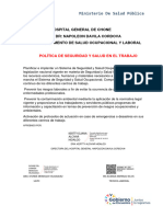 Politicas de Seguridad Ocupacional y Laboral-2022