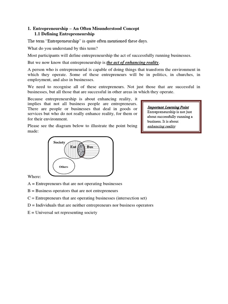 what-is-entrepreneurship-pdf-entrepreneurship-risk