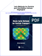 [Download pdf] Monte Carlo Methods For Particle Transport 2Nd Edition Alireza Haghighat online ebook all chapter pdf 