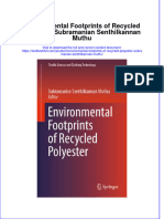 [Download pdf] Environmental Footprints Of Recycled Polyester Subramanian Senthilkannan Muthu online ebook all chapter pdf 