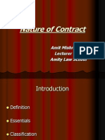 Nature of Contract: Amit Mishra Lecturer Amity Law School