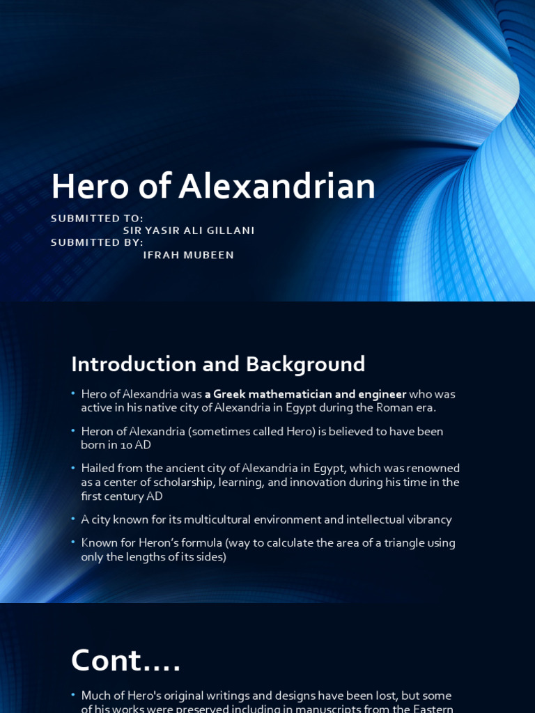Hero of Alexandrian | PDF | Science