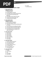 Project - 3 Unit 3 Answer Key and Audio Script