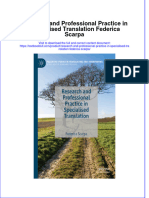 (Download PDF) Research and Professional Practice in Specialised Translation Federica Scarpa Online Ebook All Chapter PDF