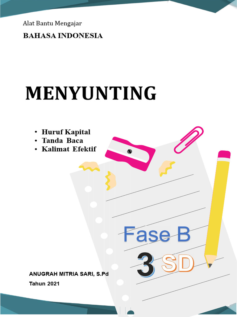 Modul Ajar Menyunting Kalimat Kelas 3 | PDF | Seni & Disiplin Bahasa