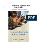 [Download pdf] Research Methods For Social Work Allen Rubin online ebook all chapter pdf 