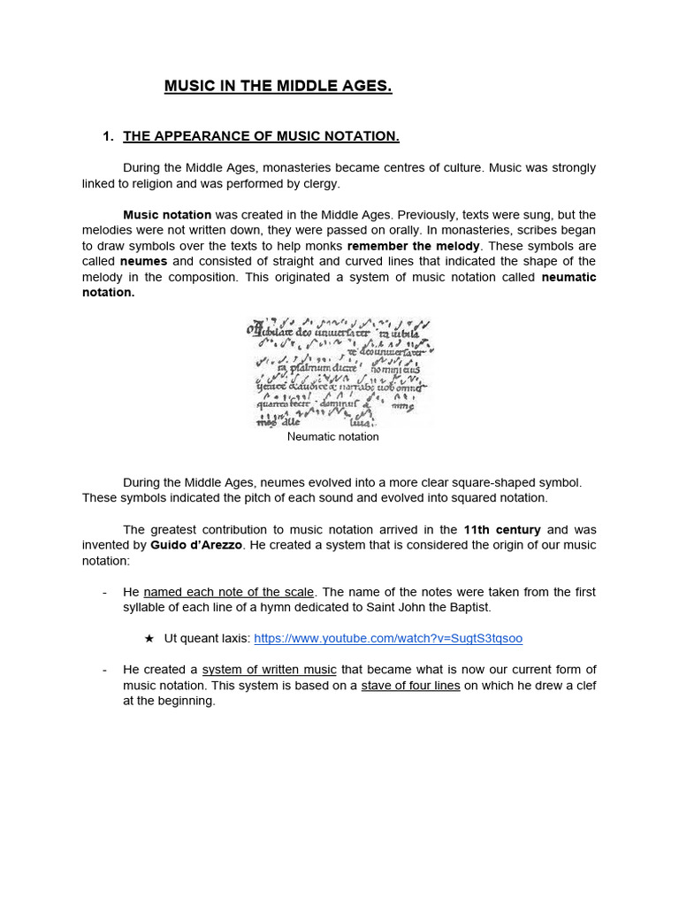 Medieval Music Notation & Forms | PDF | Musical Notation | Gregorian Chant