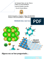 Semana 5 - Enlace Químico - Tipos de Enlace