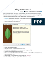 MongoDB - Installing On Windows 7