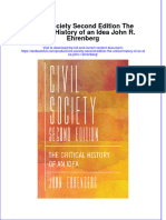 (Download PDF) Civil Society Second Edition The Critical History of An Idea John R Ehrenberg Online Ebook All Chapter PDF