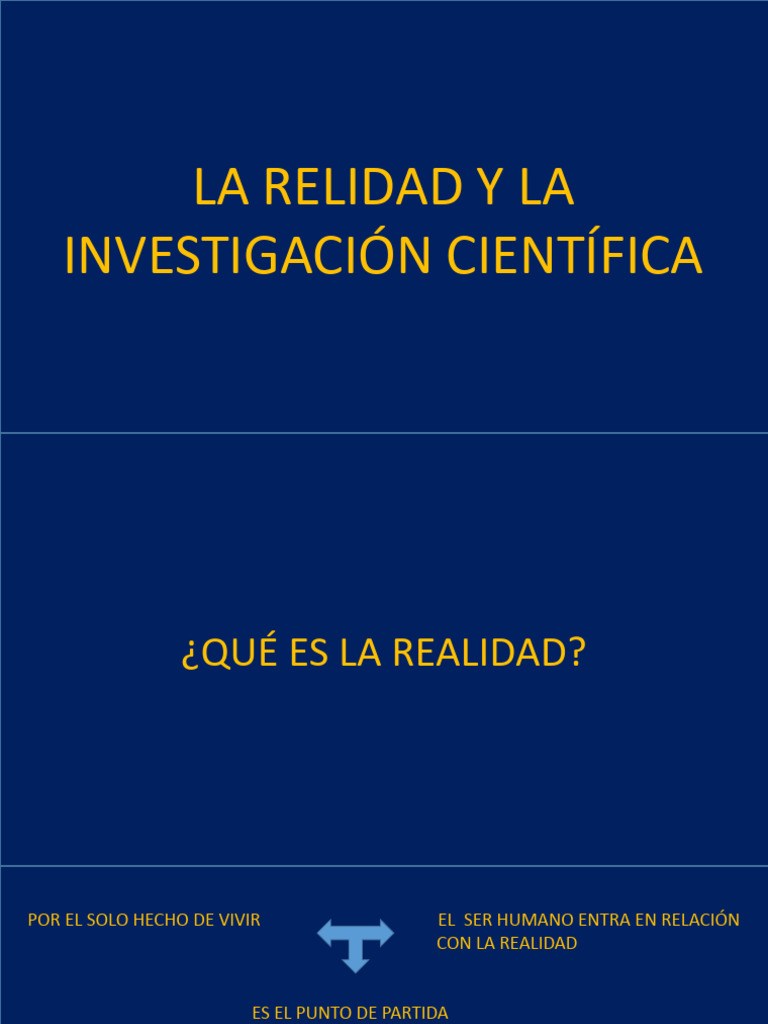 Comprendiendo la Realidad y el Conocimiento | PDF | Conocimiento | Teoría