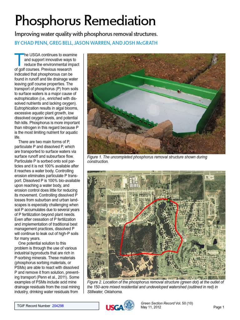 Penn Phosphorus 5 11 12 | PDF | Eutrophication | Physical Geography