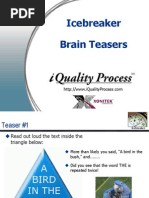 Ice Breaker - Brain Teasers