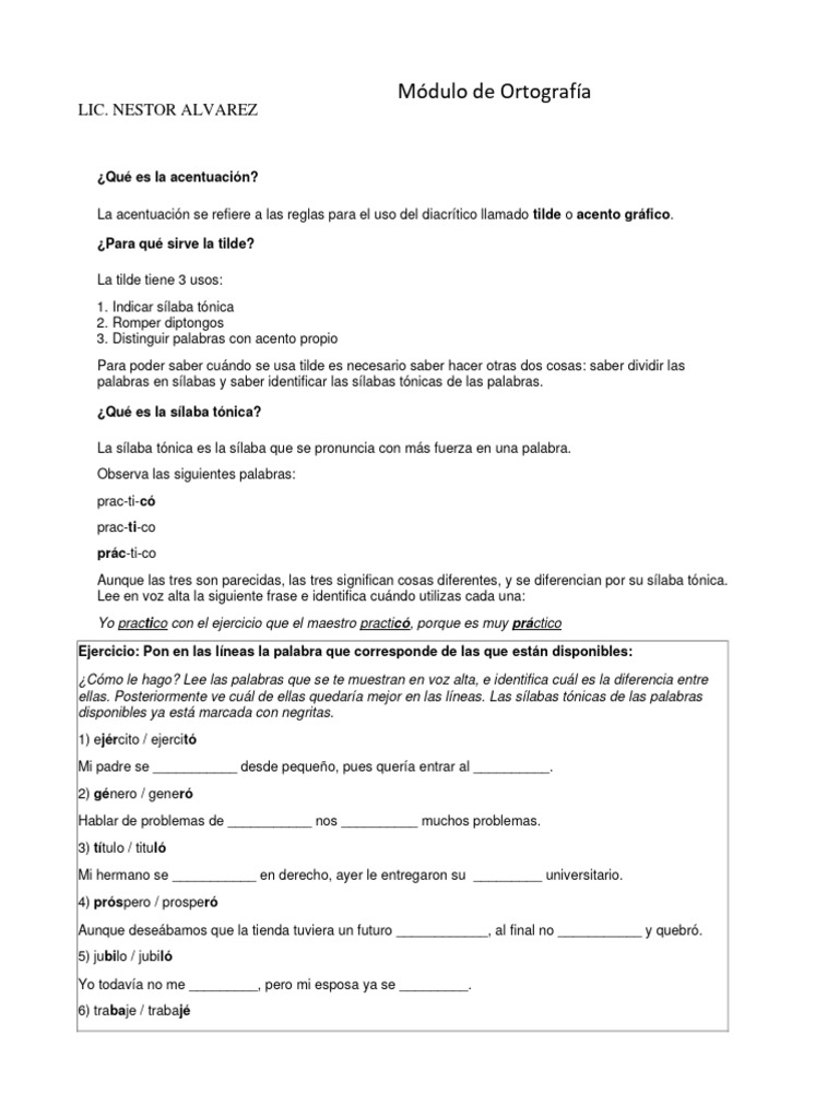 Clasificación de sílabas y ejemplos | PDF | Fonología | Voz humana
