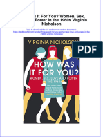 (Download PDF) How Was It For You Women Sex Love and Power in The 1960S Virginia Nicholson Online Ebook All Chapter PDF
