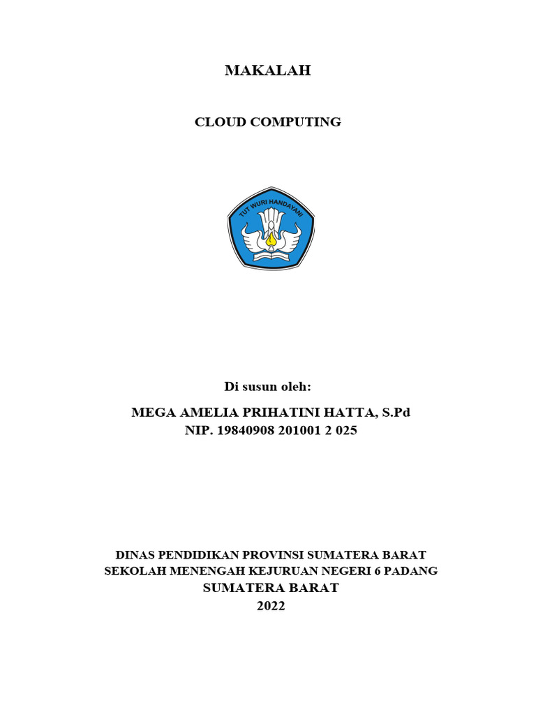 Makalah tentang Cloud Computing | PDF | Bisnis | Seni