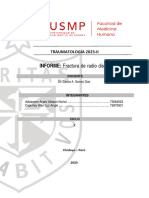 Informe. Traumatología