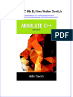 [Download pdf] Absolute C 6Th Edition Walter Savitch online ebook all chapter pdf 