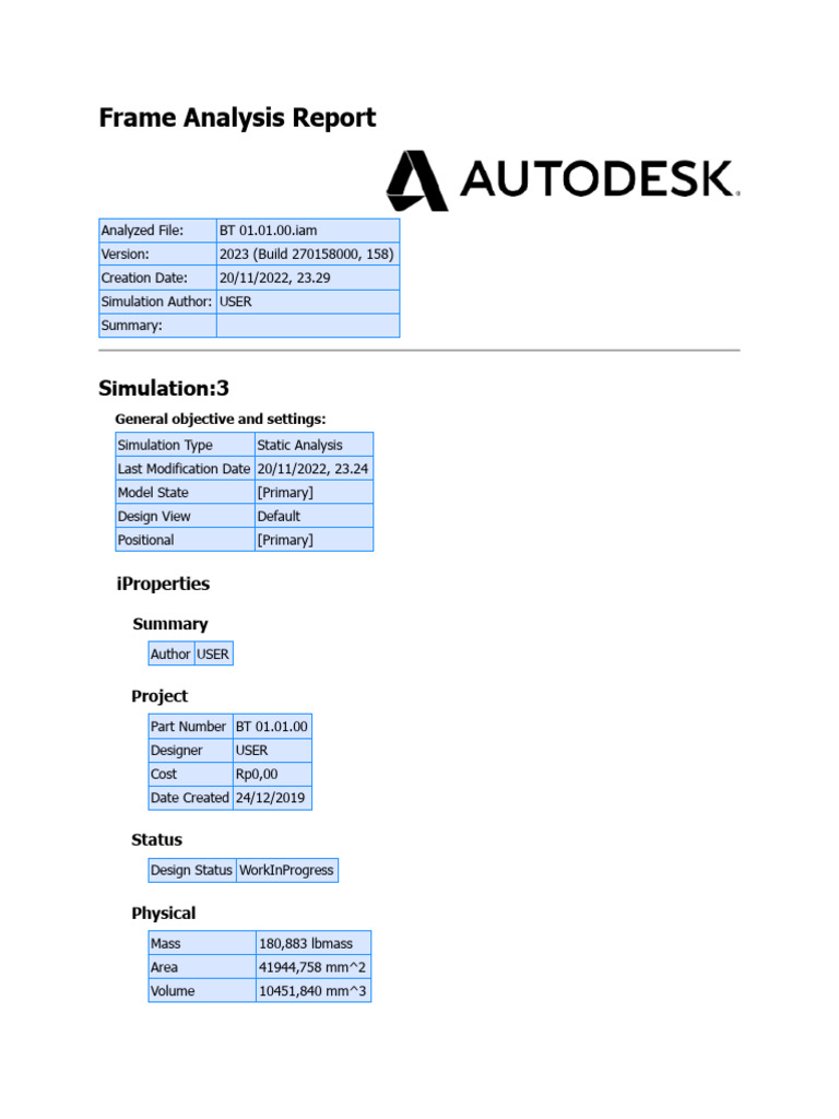 BT 01.01.00.iam Frame Analysis Report 20-11-2022 - Salin | PDF ...