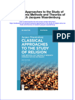 [Download pdf] Classical Approaches To The Study Of Religion Aims Methods And Theories Of Research Jacques Waardenburg online ebook all chapter pdf 