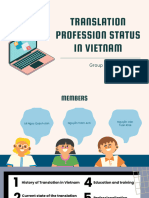 Translation Profession Status in Vietnam