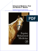 [Download pdf] Equine Behavioral Medicine First Edition Bonnie V Beaver online ebook all chapter pdf 