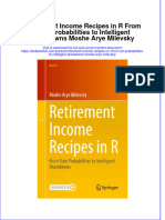 [Download pdf] Retirement Income Recipes In R From Ruin Probabilities To Intelligent Drawdowns Moshe Arye Milevsky online ebook all chapter pdf 