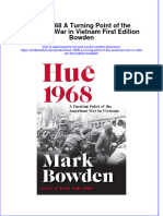 (Download PDF) Hue 1968 A Turning Point of The American War in Vietnam First Edition Bowden Online Ebook All Chapter PDF