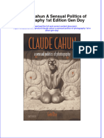 [Download pdf] Claude Cahun A Sensual Politics Of Photography 1St Edition Gen Doy online ebook all chapter pdf 