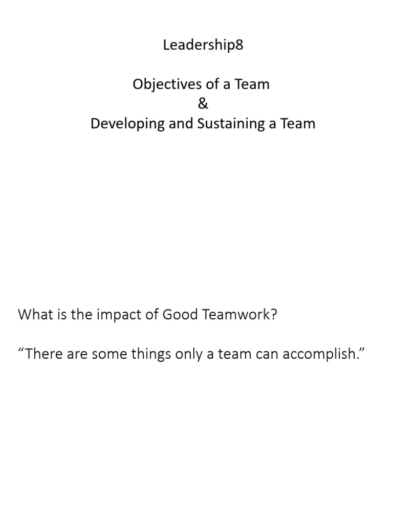 The Power and Importance of Teamwork | PDF | Social Psychology