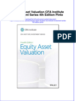 [Download pdf] Equity Asset Valuation Cfa Institute Investment Series 4Th Edition Pinto online ebook all chapter pdf 