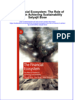 (Download PDF) The Financial Ecosystem The Role of Finance in Achieving Sustainability Satyajit Bose Online Ebook All Chapter PDF