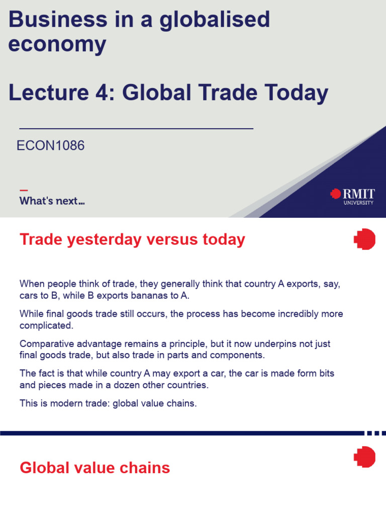 Global Value Chains in Modern Trade | PDF | Value Chain | Comparative ...