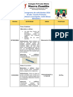 Cronograma Cuarto Primaria I Bimestre (1)