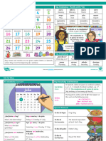 Spanish Knowledge Organiser - Tell Me When Year 3