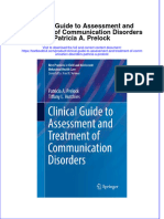 [Download pdf] Clinical Guide To Assessment And Treatment Of Communication Disorders Patricia A Prelock online ebook all chapter pdf 